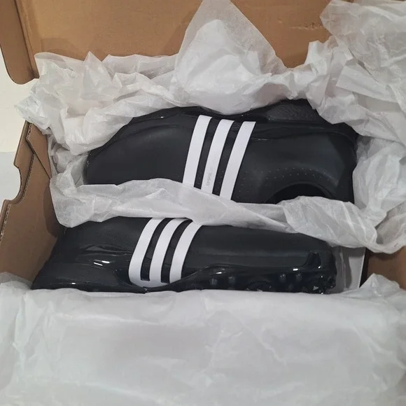 Adidas Tour360 24 IF0250 Men's‎ Golf Shoes, Black/White, Size 9W NEW